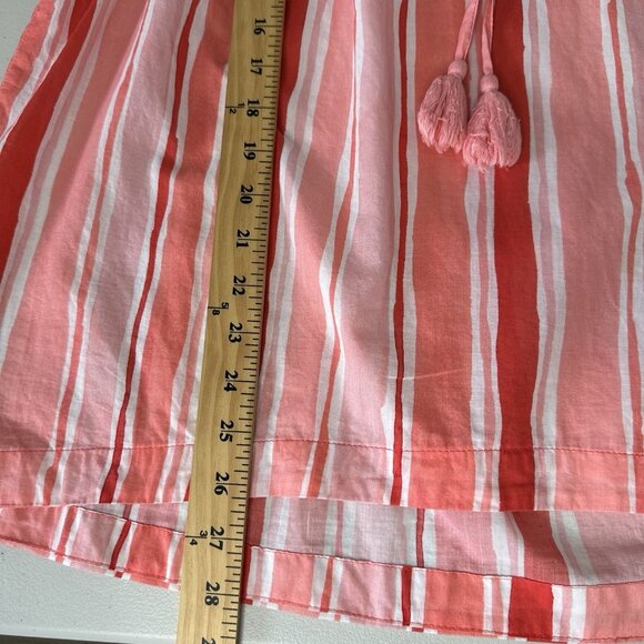 Tuckernuck Cassis Sunrise Stripes Top XL Pink Gauzy Peasant - Picture 9 of 12